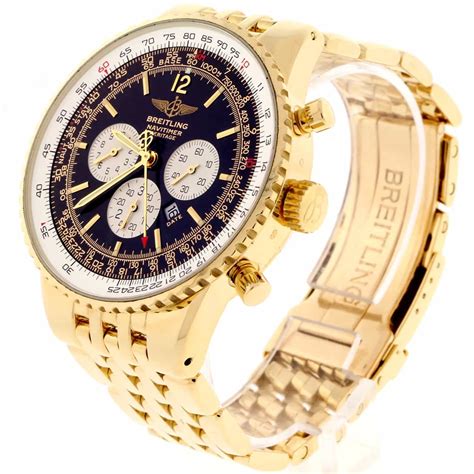 breitling gold plating on titanium bracelets|breitling chronometer price.